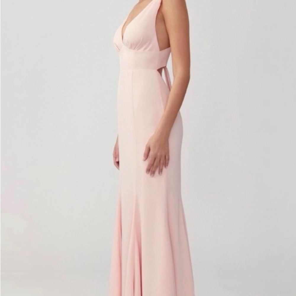 Fame and Partners Blush Pink Prom Dress - Picture 7 of 11